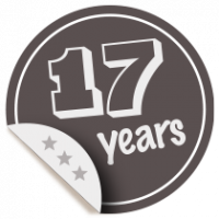 Seventeen-year membership badge