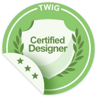 Twig Certified Designer badge