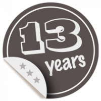 Thirteen-year membership badge