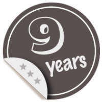 Nine-year membership badge