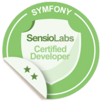 SensioLabs Certified Symfony Developer (Advanced) badge