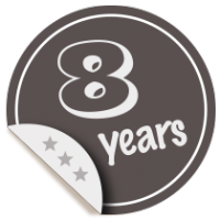 Eight-year membership badge